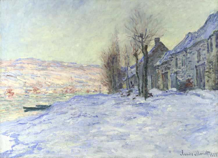 Claude Monet Lavacourt: Sunshine and Snow